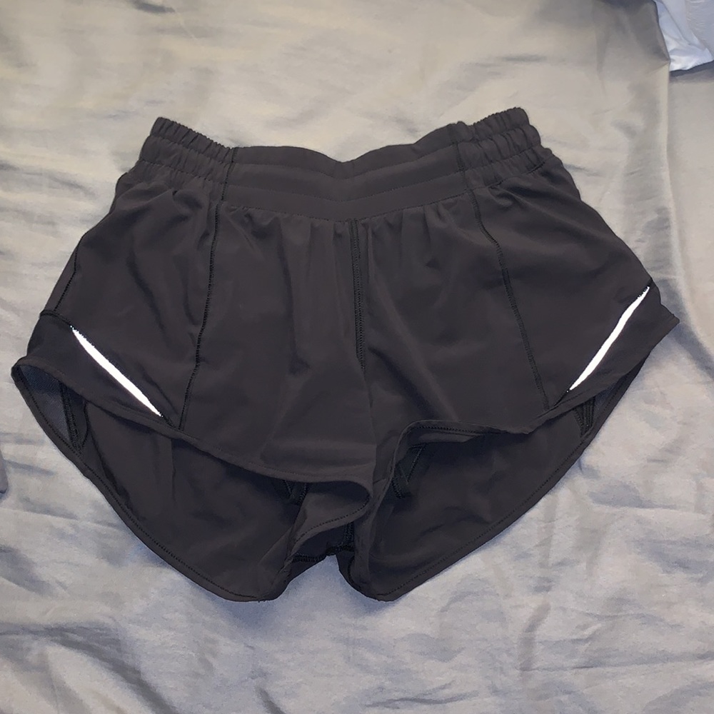 Black Lululemon Hotty hot shorts